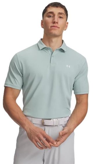 Under Armour Tee To Green Pique pánské polo, enamel blau