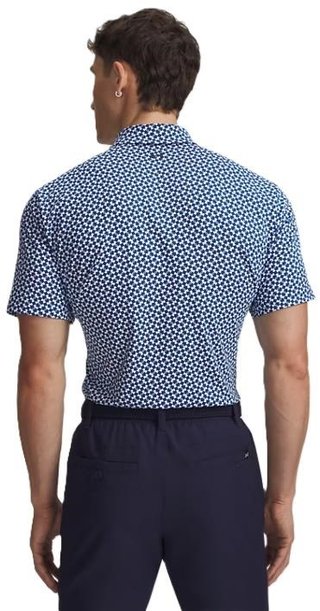Under Armour T2G Printed pánské polo, modro/bílé