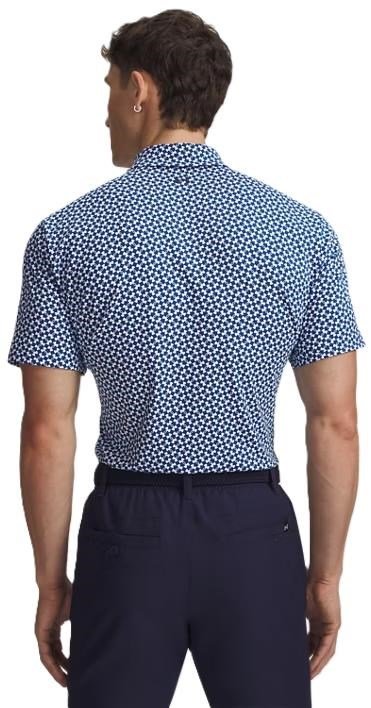Under Armour T2G Printed pánské polo, modro/bílé