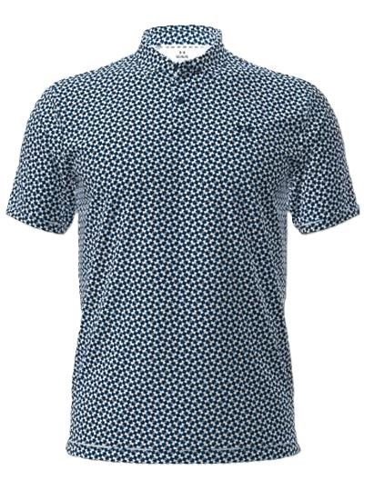 Under Armour T2G Printed pánské polo, modro/bílé