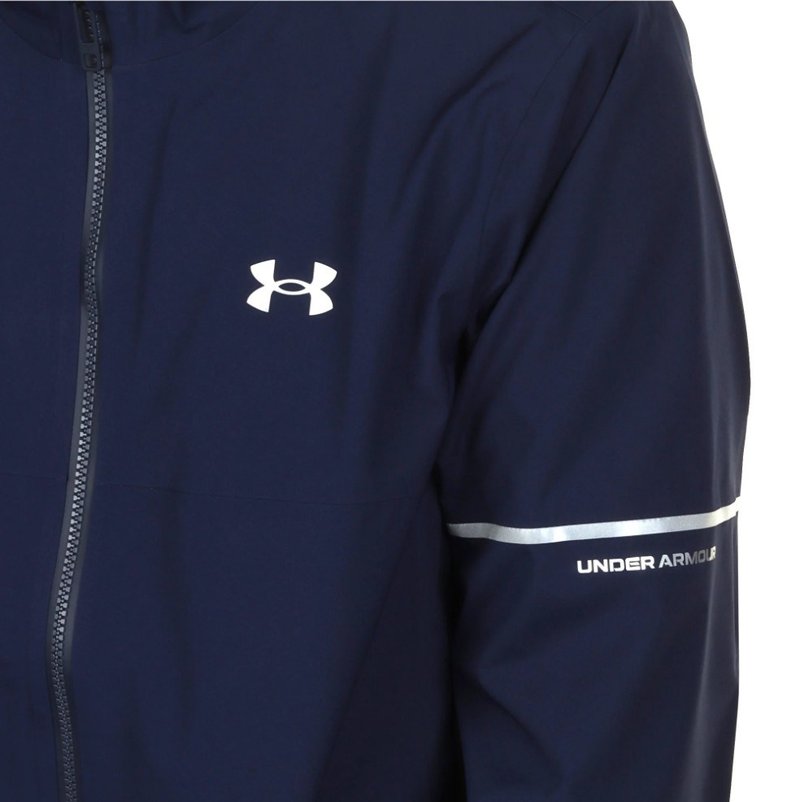 Under Armour Drive Rain pánská bunda do deště, midnight navy/metallic silver