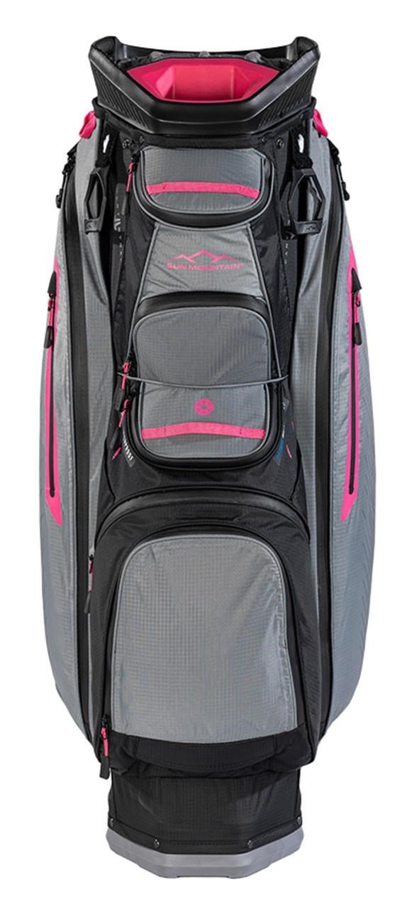 Sun Mountain H2NO C130 cart bag, černo/šedo/růžový