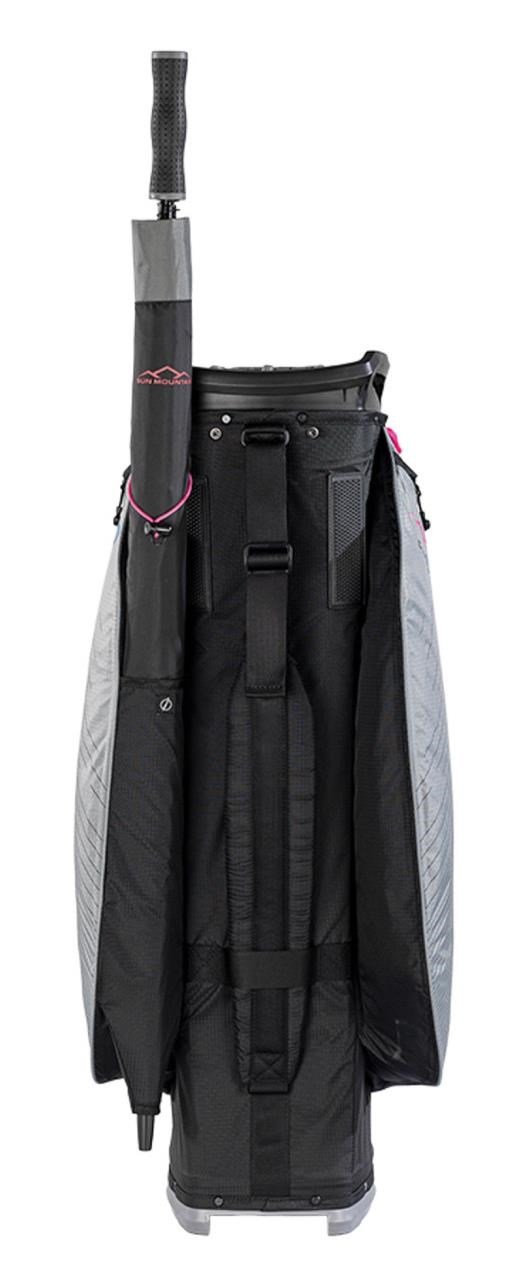 Sun Mountain H2NO C130 cart bag, černo/šedo/růžový