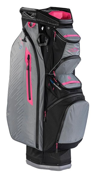 Sun Mountain H2NO C130 cart bag, černo/šedo/růžový