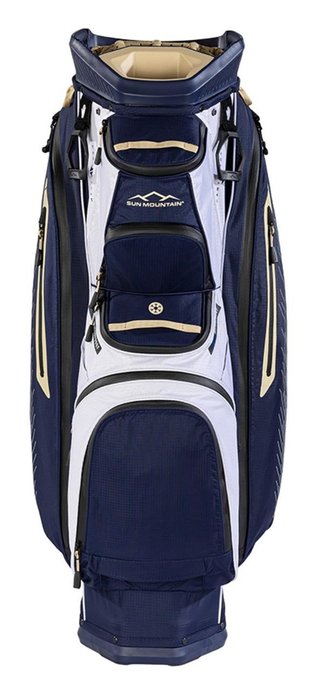 Sun Mountain H2NO C130 cart bag, modro/bílo/zlatý