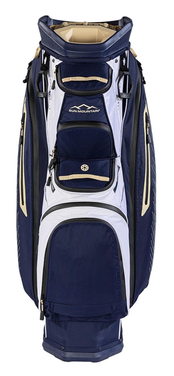 Sun Mountain H2NO C130 cart bag, modro/bílo/zlatý