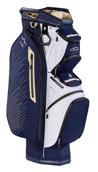Sun Mountain H2NO C130 cart bag, modro/bílo/zlatý