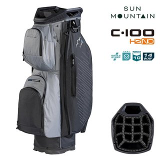 Sun Mountain H2NO C100 Waterproof cart bag 14 WAY, steel/cadet