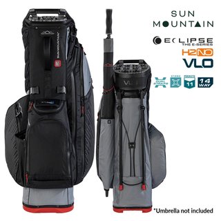 Sun Mountain H2NO  E-4.5 14 WAY VLO Waterproof stand bag, nickel/black/red