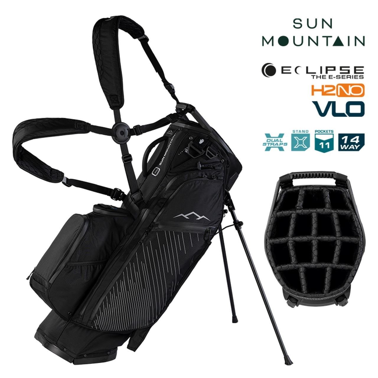 Sun Mountain H2NO  E-4.5 14 WAY VLO Waterproof stand bag, black/steel