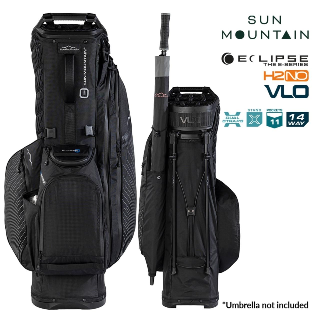Sun Mountain H2NO  E-4.5 14 WAY VLO Waterproof stand bag, black/steel