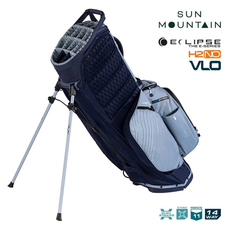 Sun Mountain H2NO  E-4.5 14 WAY VLO Waterproof stand bag, navy/ash