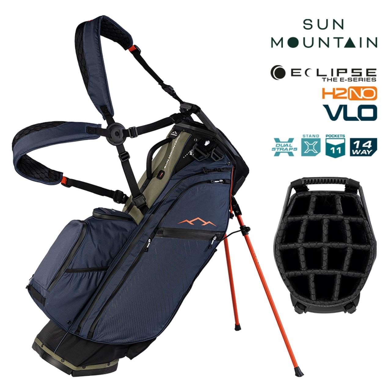 Sun Mountain H2NO  E-4.5 14 WAY VLO Waterproof stand bag, black/ink/olive