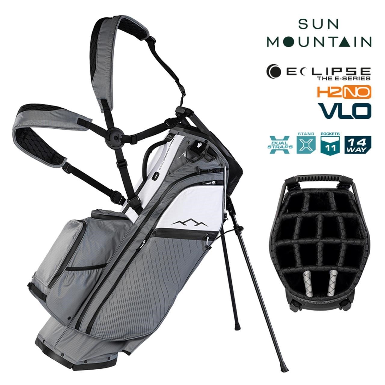 Sun Mountain H2NO  E-4.5 14 WAY VLO Waterproof stand bag, nickel/white/black
