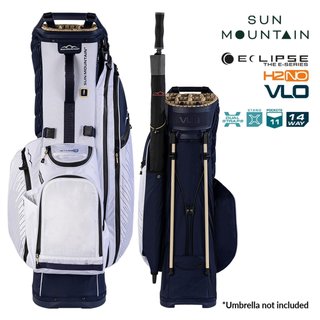 Sun Mountain H2NO  E-4.5 14 WAY VLO Waterproof stand bag, navy/gold/white