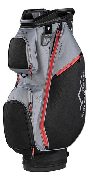 Sun Mountain Forerunner cart bag, černo/šedo/červený