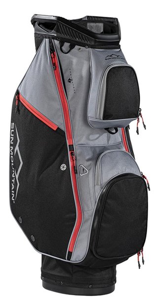 Sun Mountain Forerunner cart bag, černo/šedo/červený