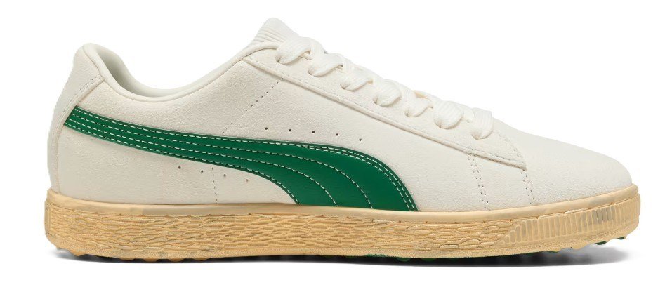 Puma Suede 30904 pánské golfové boty, warm white/luso green