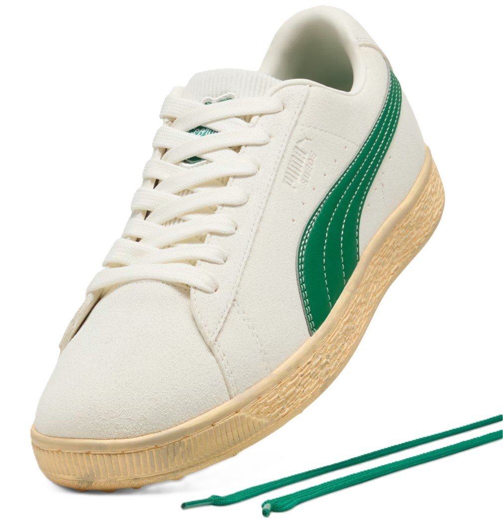 Puma Suede 30904 pánské golfové boty, warm white/luso green