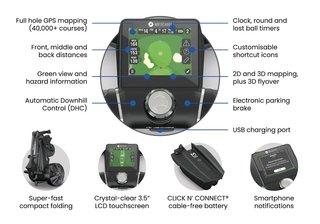 Motocaddy NEW M5 GPS DHC elektrický vozík, Ultra Lithium