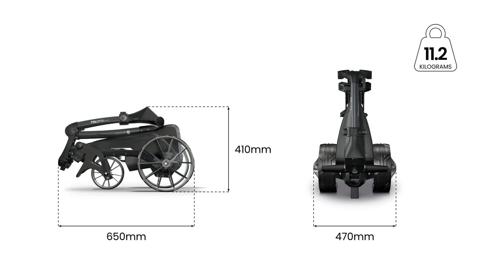 Motocaddy NEW M5 GPS DHC elektrický vozík, Ultra Lithium