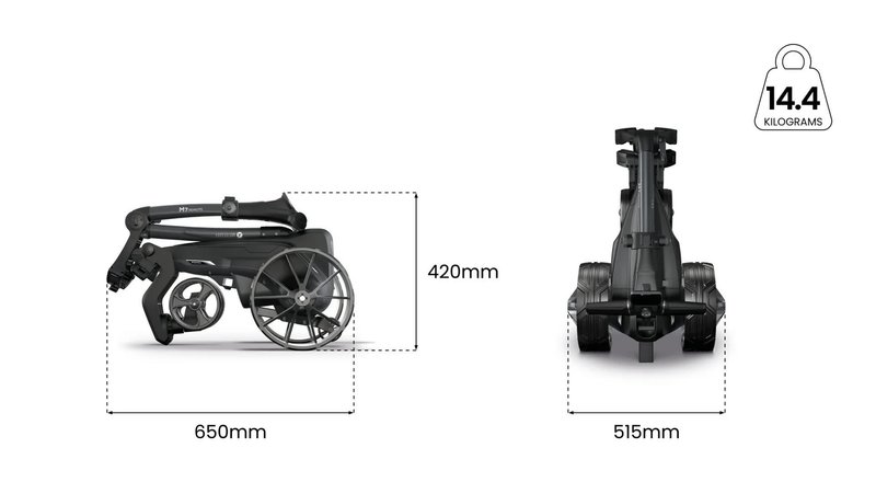 Motocaddy NEW M7 REMOTE DHC elektrický vozík