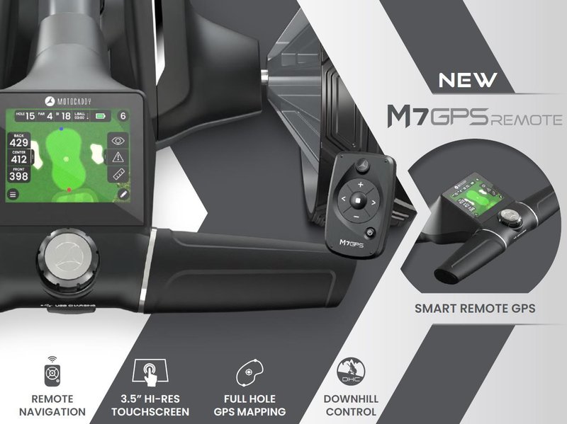 Motocaddy NEW M7 GPS REMOTE DHC elektrický vozík