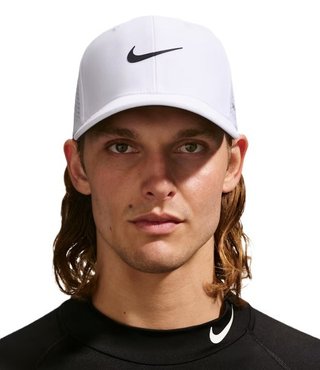 Nike Rise unisex kšiltovka, bílá