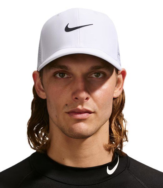 Nike Rise unisex kšiltovka, bílá