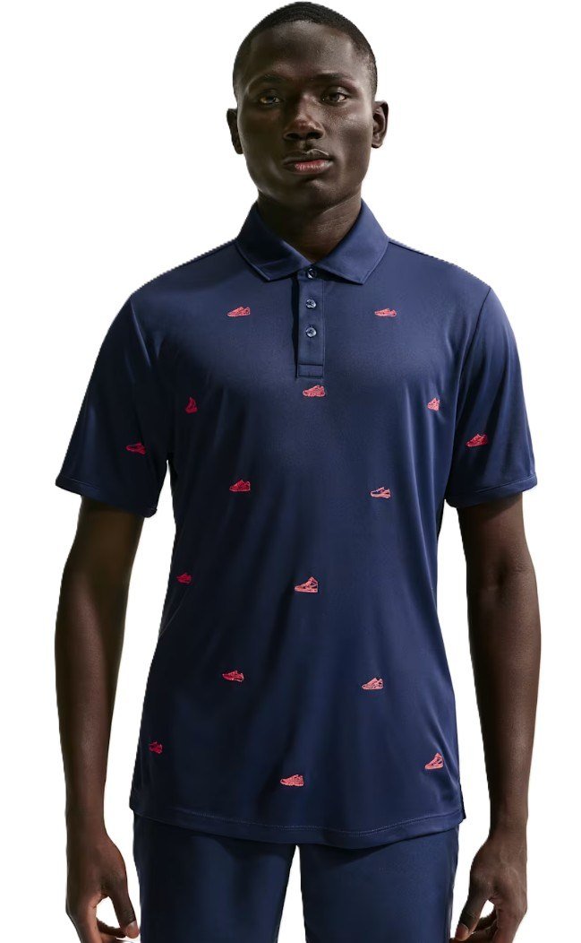 Nike Par pánské polo, navy/hot lava