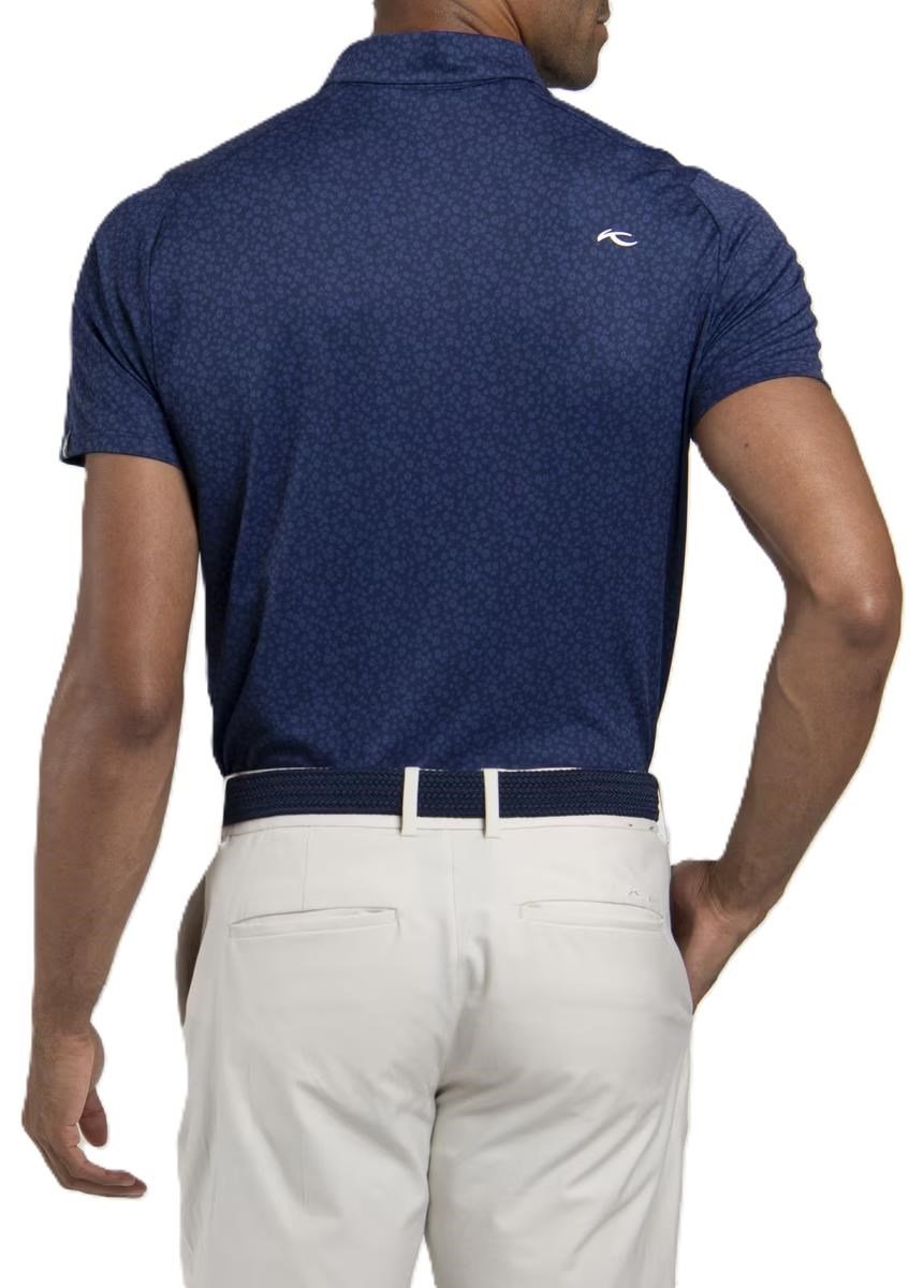 KJUS Lance Printed pánské polo, atlanta blue