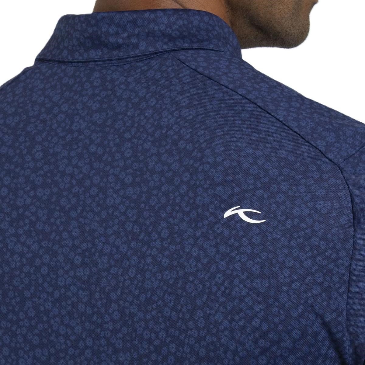KJUS Lance Printed pánské polo, atlanta blue