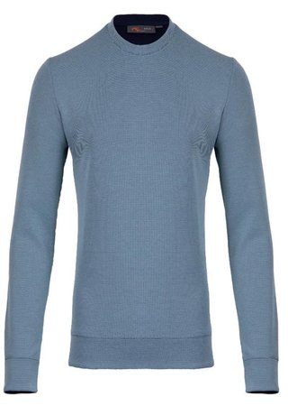KJUS Essentials Crew Neck pánská mikina, riverbank/atlanta blue