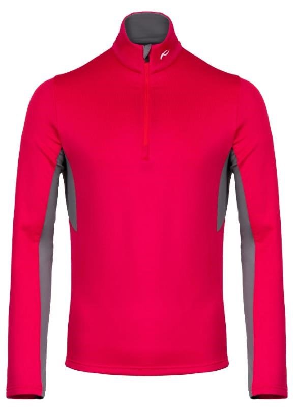 KJUS Hydraulic Midlayer Half-Zip pánská mikina, rhubarb/pewter