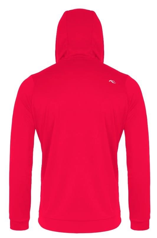 KJUS Kallen Hooded Midlayer pánská mikina, rhubarb