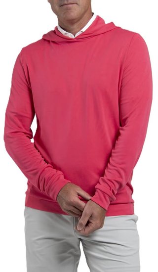KJUS Kallen Hooded Midlayer pánská mikina, rhubarb