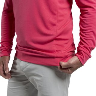 KJUS Kallen Hooded Midlayer pánská mikina, rhubarb