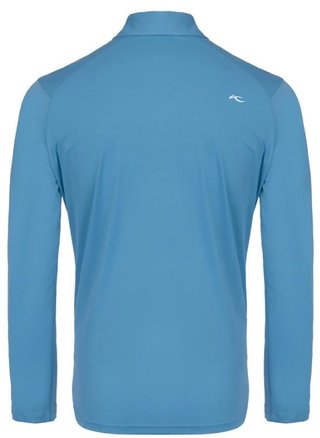 KJUS Cool Point Longsleeve pánské polo s dlouhým rukávem, atlas blue
