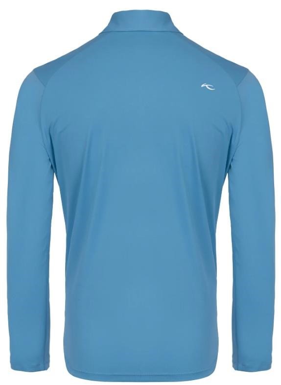 KJUS Cool Point Longsleeve pánské polo s dlouhým rukávem, atlas blue