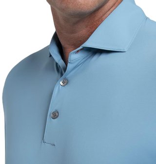KJUS Cool Point Longsleeve pánské polo s dlouhým rukávem, atlas blue