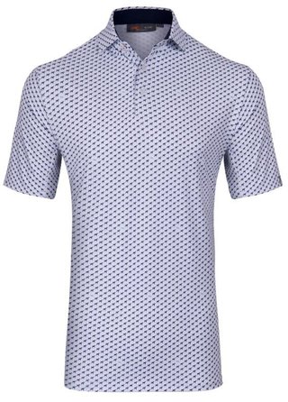 KJUS Golfer pánské polo, white/atlanta blue