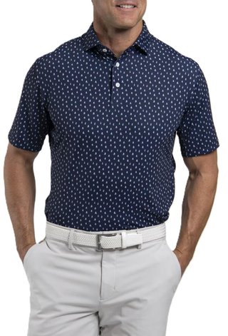 KJUS Golfer pánské polo, atlanta blue/white