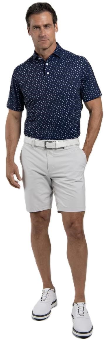 KJUS Golfer pánské polo, atlanta blue/white