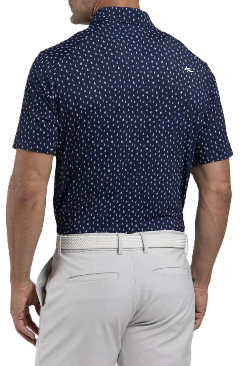 KJUS Golfer pánské polo, atlanta blue/white