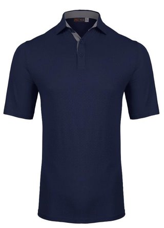 KJUS Savin Structure pánské polo, atlanta blue