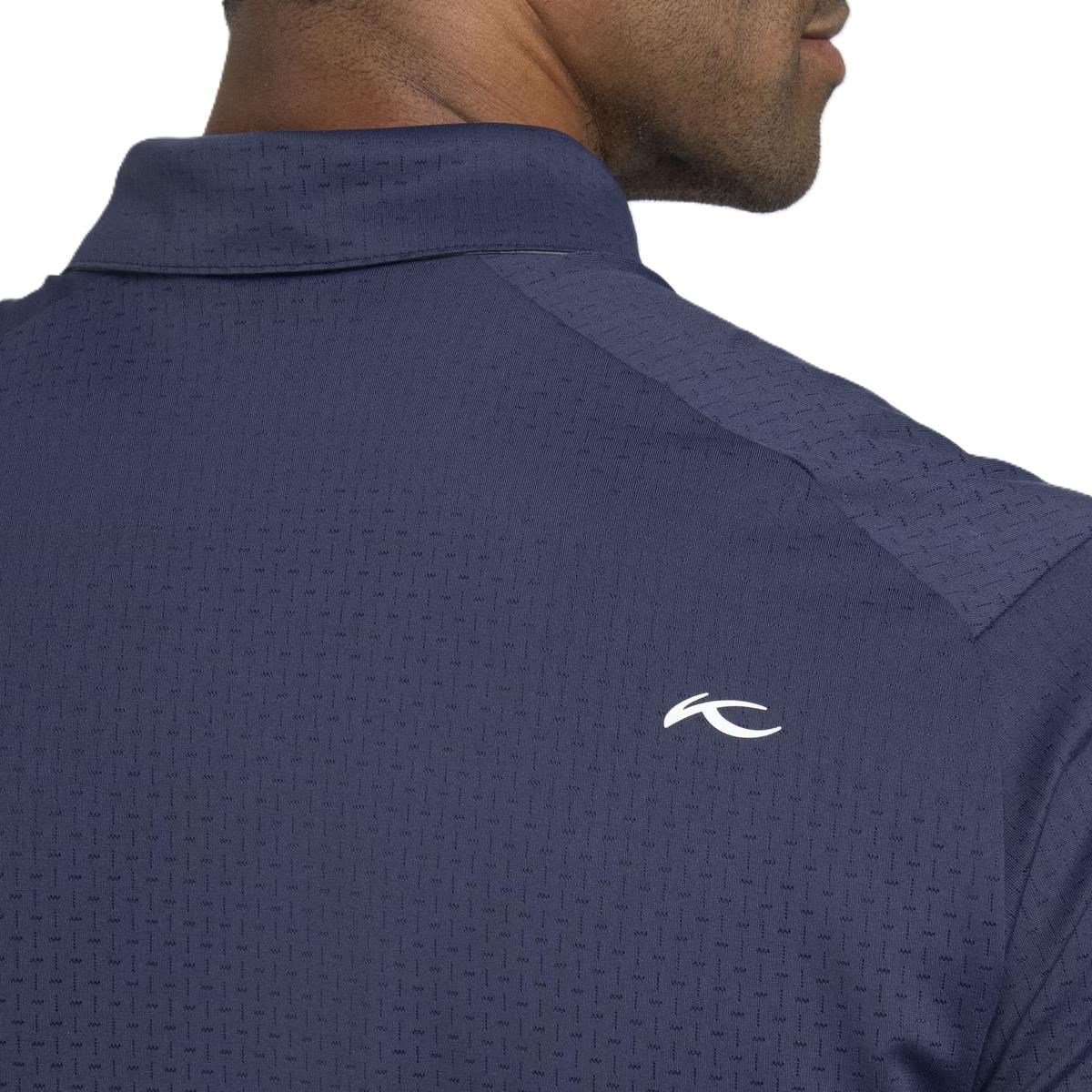 KJUS Savin Structure pánské polo, atlanta blue