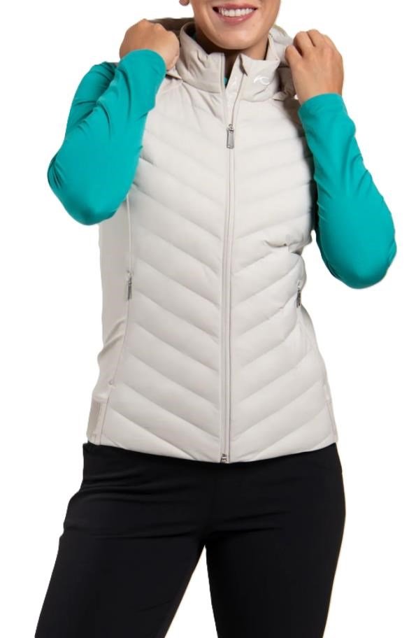 KJUS Sundance Hooded Gilet dámská vesta, oyster