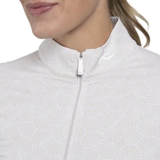 KJUS Sunshine Printed Half-Zip dámská mikina, oyster/white
