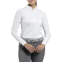 KJUS Catalina Cool dámské polo s dlouhým rukávem, bílé