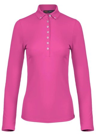 KJUS Catalina Cool dámské polo s dlouhým rukávem, peony